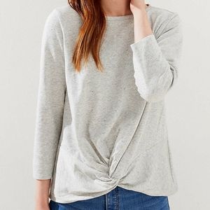 NWT LOFT Petite Twist Hem Sweatshirt